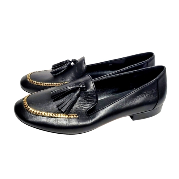 Karl Lagerfeld Authentic Black Leather Loafers Size 8M - Picture 6 of 15